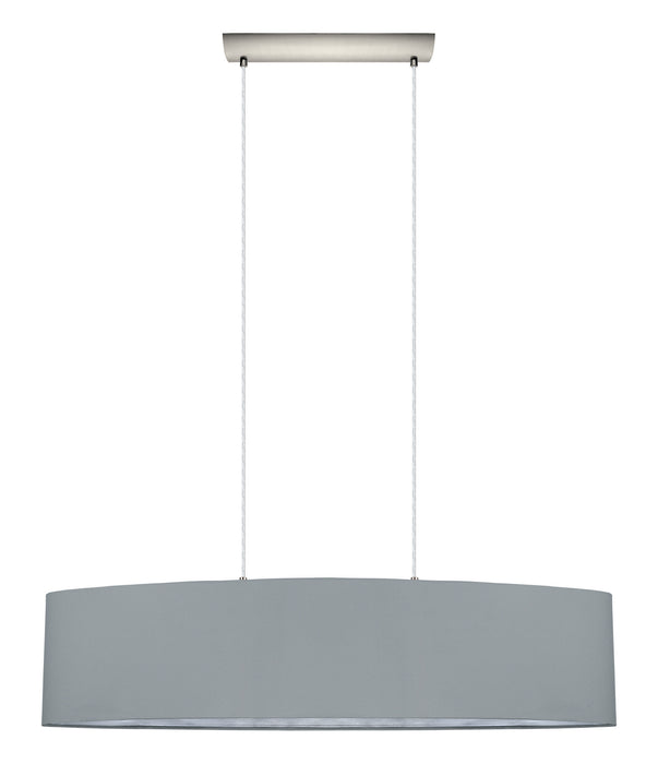 Eglo USA 31617A Two Light Pendant, Satin Nickel