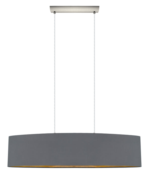Eglo USA 31619A Two Light Pendant, Satin Nickel