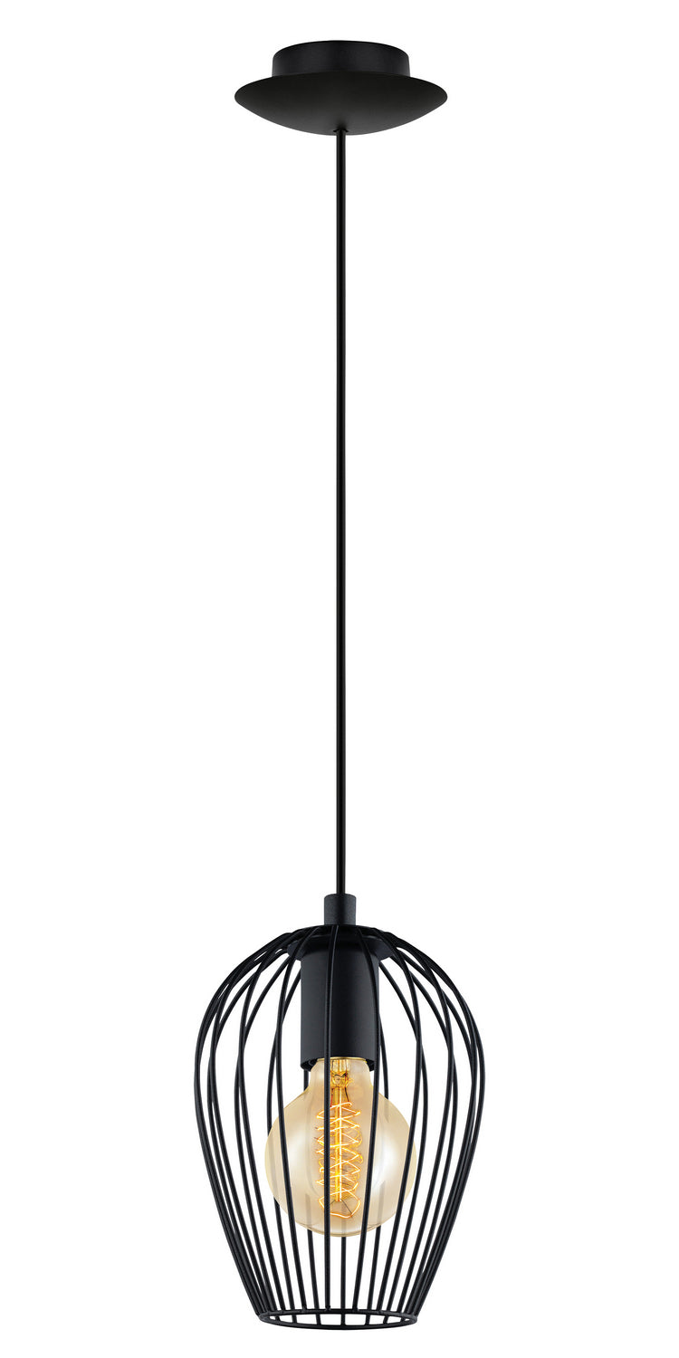 Eglo USA 49477A One Light Pendant, Black