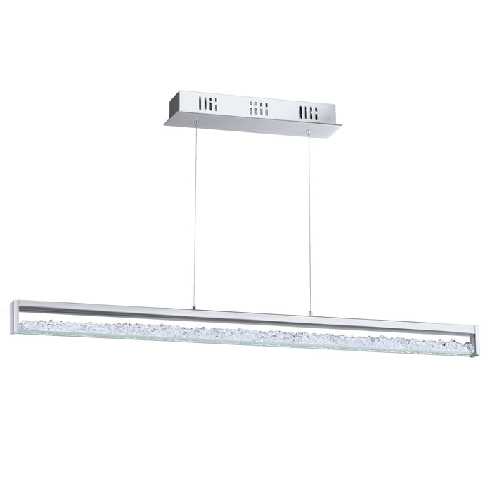 Eglo USA 93626A LED Linear Pendant, Chrome