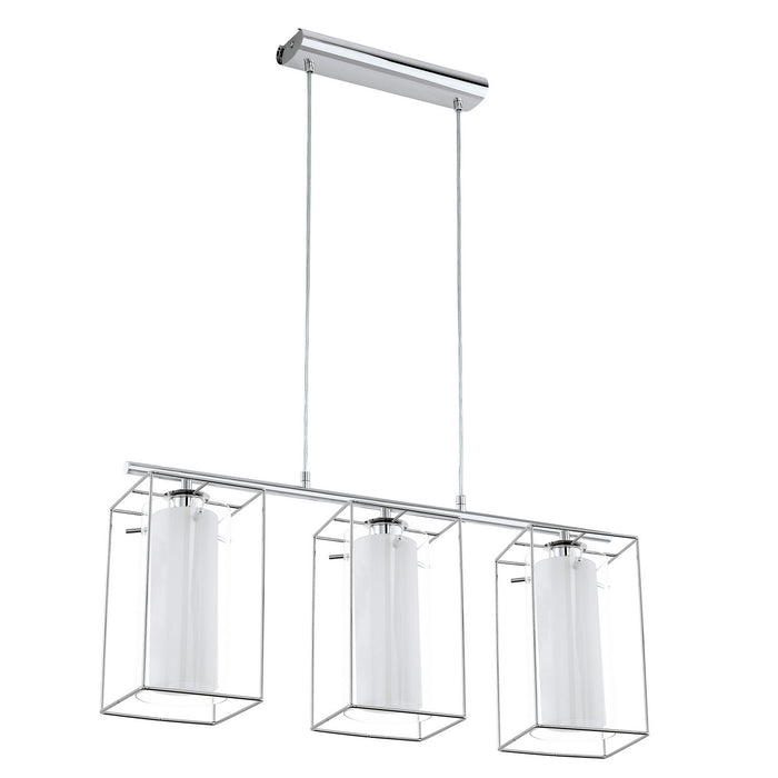 Eglo USA 94378A Three Light Pendant, Chrome