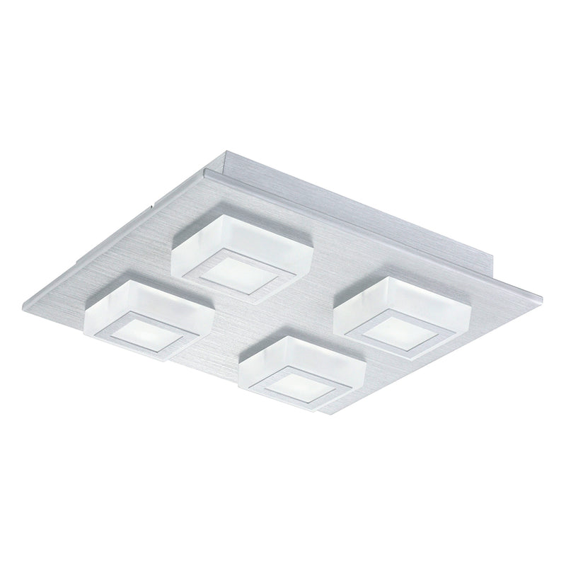 Eglo USA 94508A LED Ceiling Mount, Brushed Aluminum