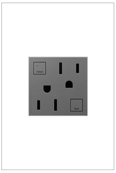 Legrand AGFTR2152M4 Duplex Self-Test GFCI Receptacles, Magnesium