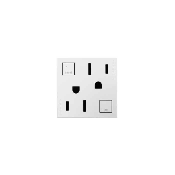 Legrand AGFTR2152W4 Duplex Self-Test GFCI Receptacles, White