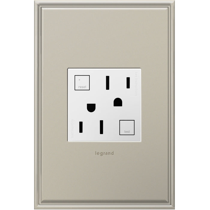Legrand AGFTR2152W4 Duplex Self-Test GFCI Receptacles, White