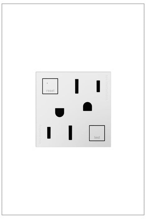 Legrand AGFTR2152W4 Duplex Self-Test GFCI Receptacles, White