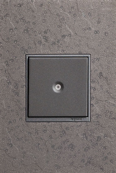 Legrand AWM1G2HFFE4 1-Gang Wall Plate, Natural Iron