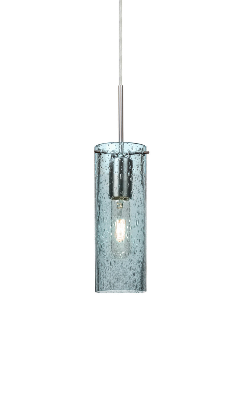 Besa 1JC-JUNI10BL-SN One Light Pendant, Satin Nickel