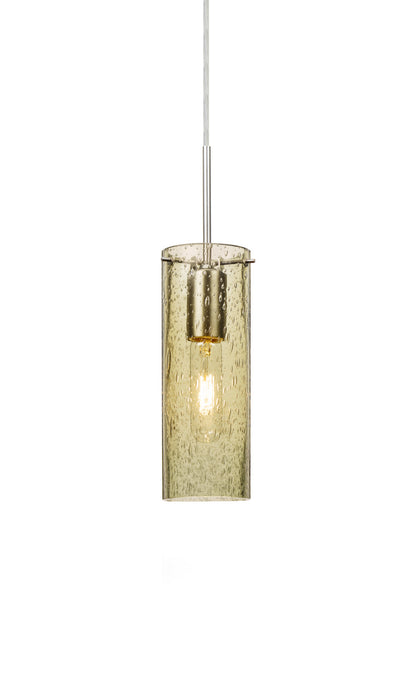 Besa 1JC-JUNI10GD-SN One Light Pendant, Satin Nickel