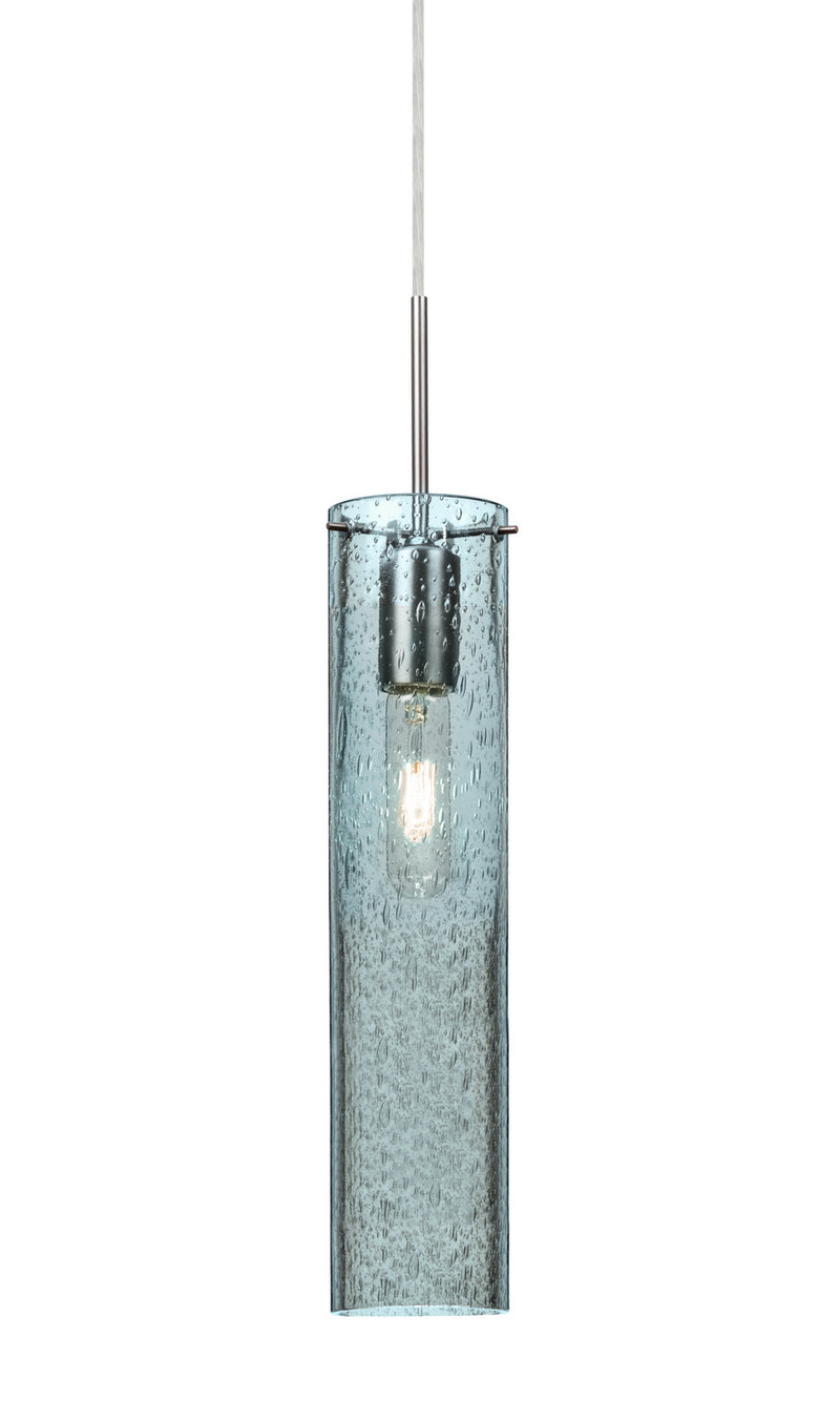 Besa 1JC-JUNI16BL-SN One Light Pendant, Satin Nickel