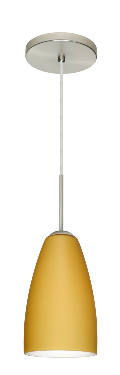 Besa 1JT-1511VM-LED-SN One Light Pendant, Satin Nickel