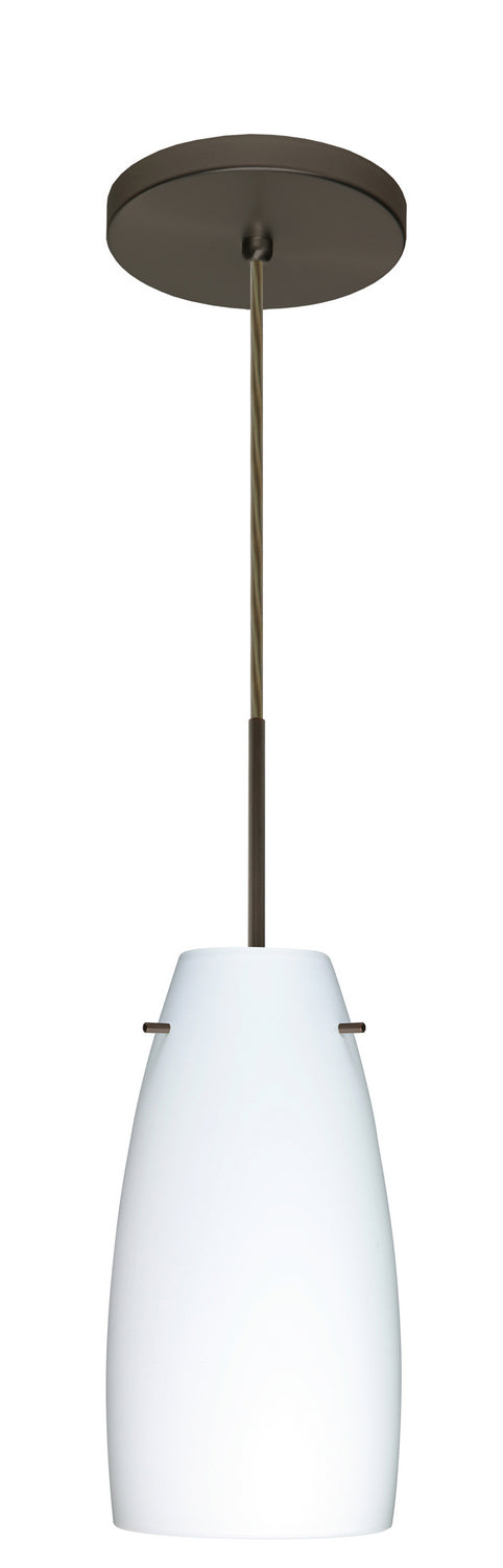 Besa 1JT-151207-LED-BR One Light Pendant, Bronze