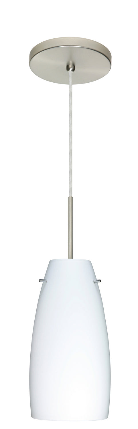 Besa 1JT-151207-LED-SN One Light Pendant, Satin Nickel