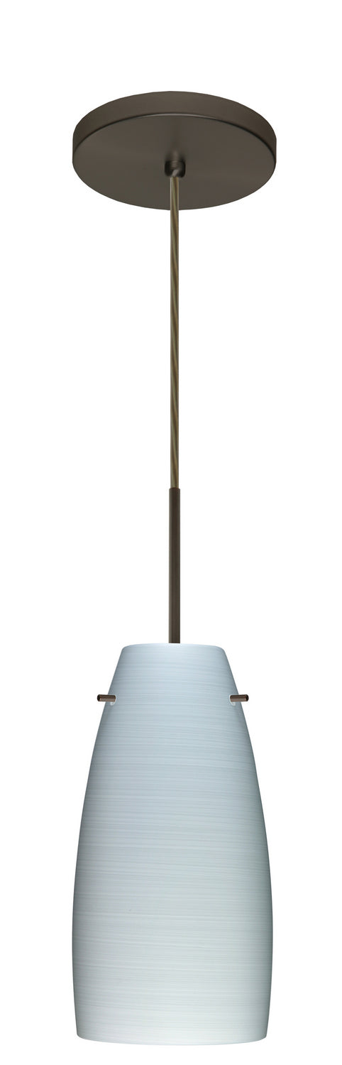 Besa 1JT-1512KR-LED-BR One Light Pendant, Bronze