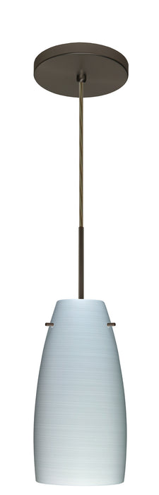 Besa 1JT-1512KR-LED-BR One Light Pendant, Bronze