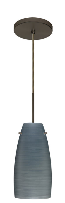 Besa 1JT-1512TN-LED-BR One Light Pendant, Bronze