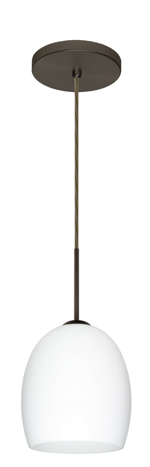 Besa 1JT-169707-LED-BR One Light Pendant, Bronze
