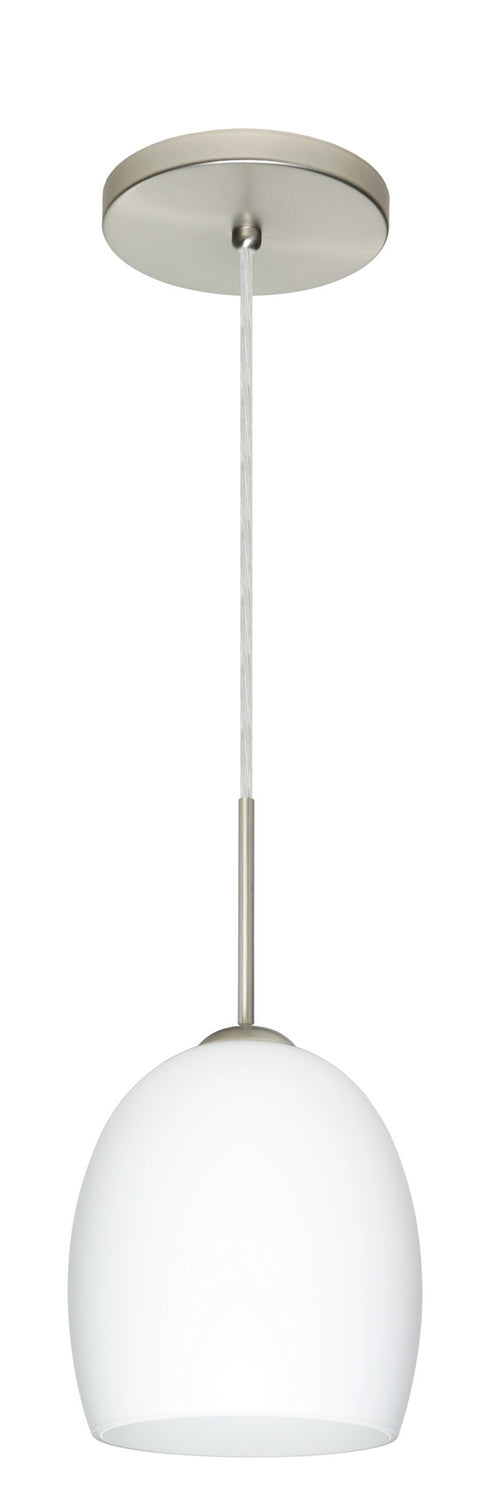 Besa 1JT-169707-LED-SN One Light Pendant, Satin Nickel