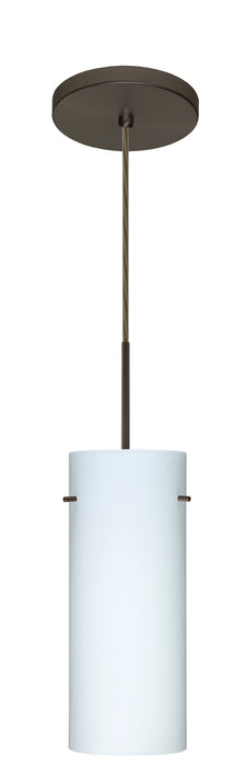 Besa 1JT-412307-LED-BR One Light Pendant, Bronze