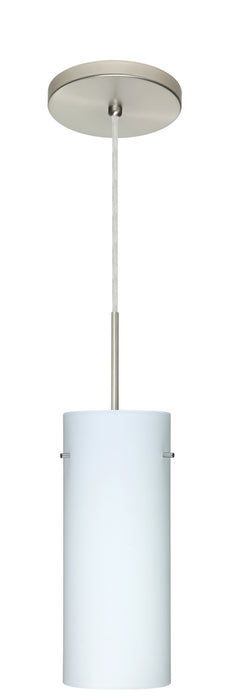 Besa 1JT-412307-LED-SN One Light Pendant, Satin Nickel