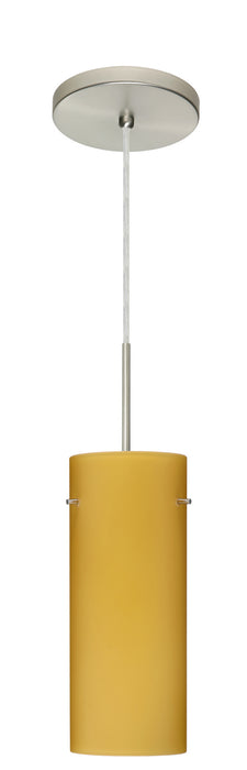 Besa 1JT-4123VM-LED-SN One Light Pendant, Satin Nickel
