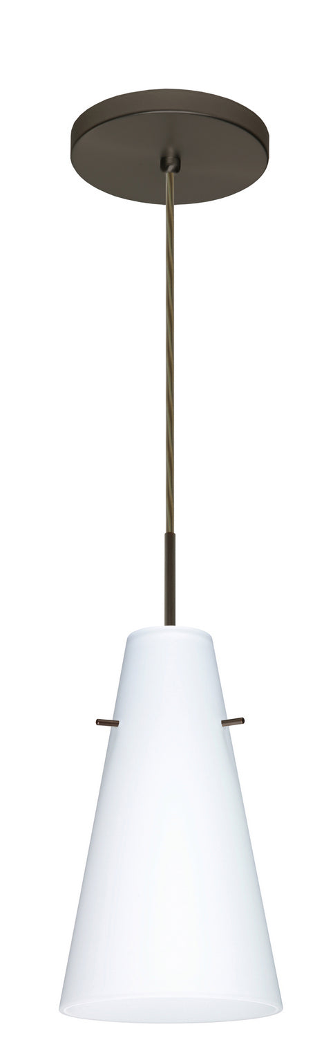 Besa 1JT-412407-LED-BR One Light Pendant, Bronze