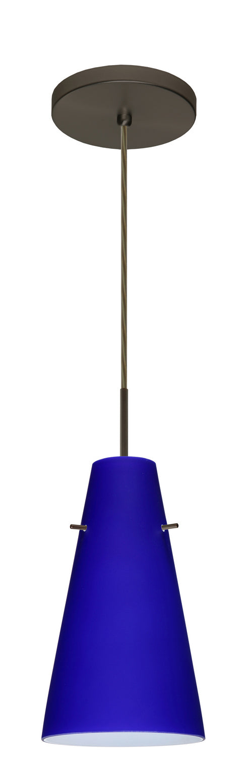Besa 1JT-4124CM-LED-BR One Light Pendant, Bronze