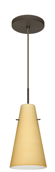 Besa 1JT-4124VM-LED-BR One Light Pendant, Bronze