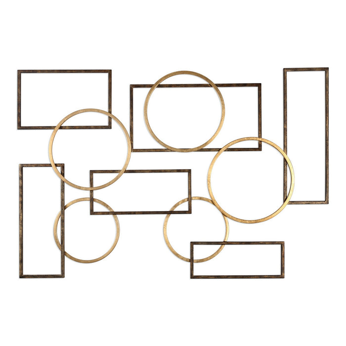 Uttermost 04062 Wall Art, Brushed Bronze
