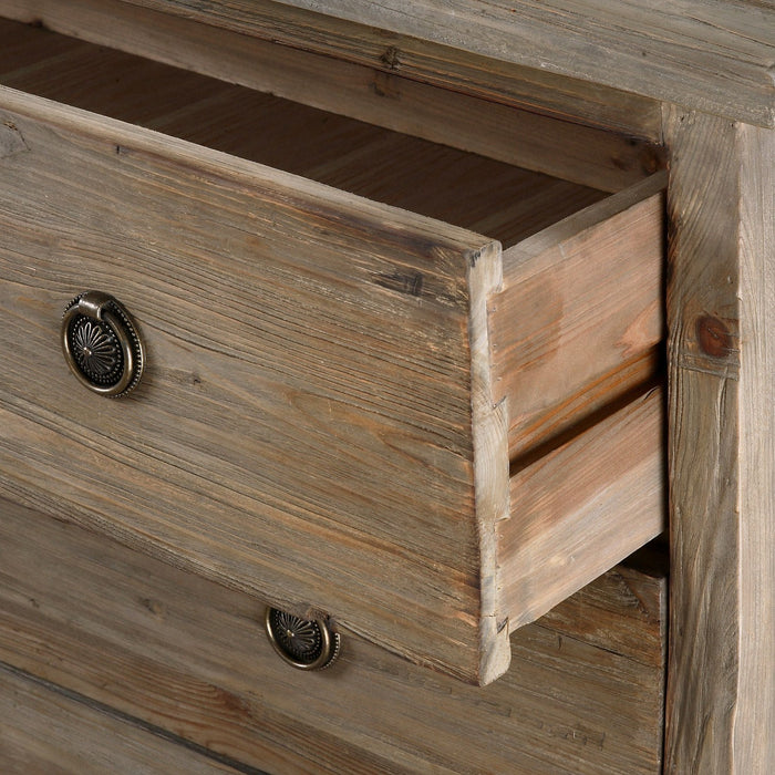 Uttermost 24454 Foyer Chest, Burnished Pine w/Gray Wash