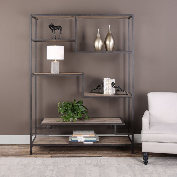 Uttermost 24682 Etagere, Aged Black