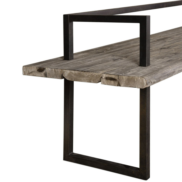Uttermost 24701 Bench, Antique White