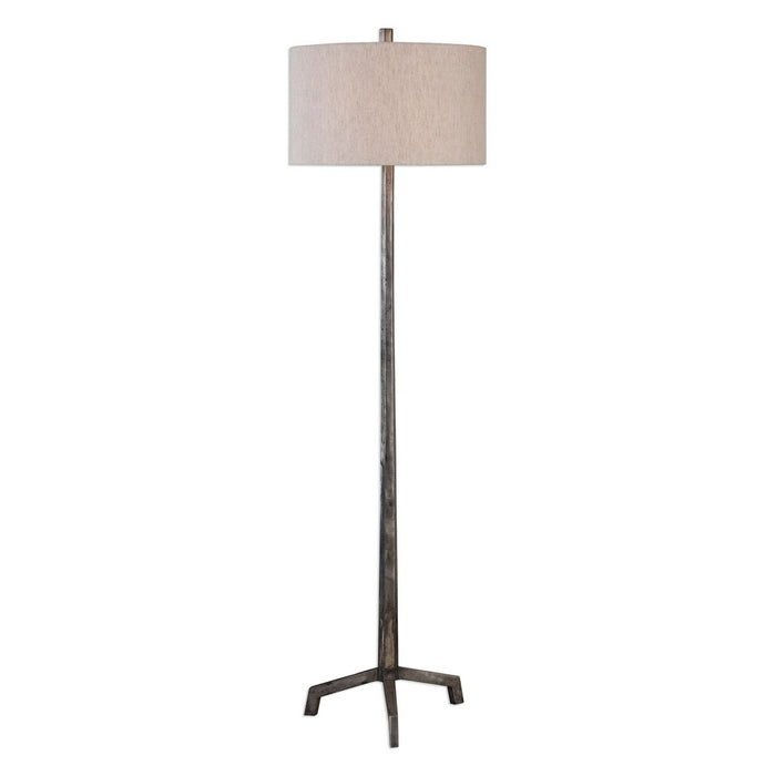 Uttermost 28118 One Light Floor Lamp, Cast Iron