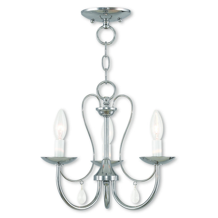 Livex Lighting 40863-05 Three Light Chandelier, Polished Chrome