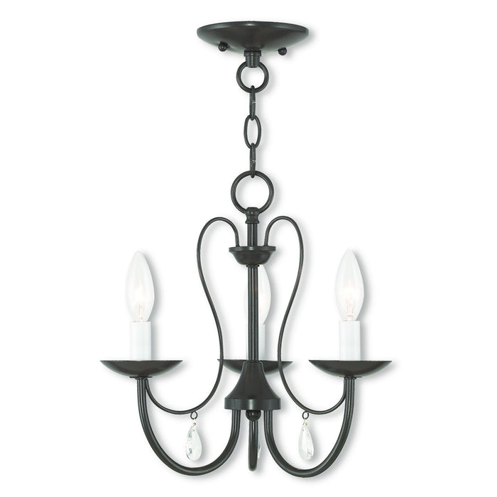 Livex Lighting 40863-92 Three Light Chandelier, English Bronze