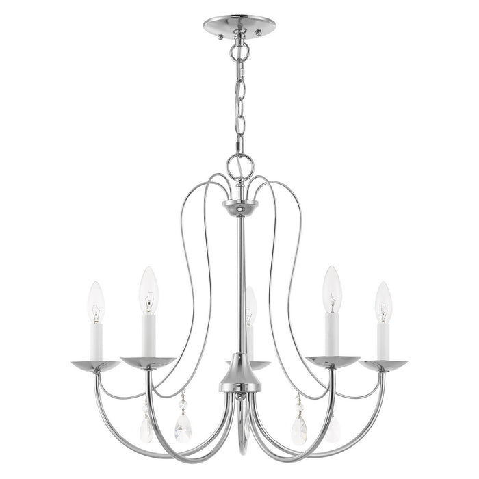 Livex Lighting 40865-05 Five Light Chandelier, Polished Chrome