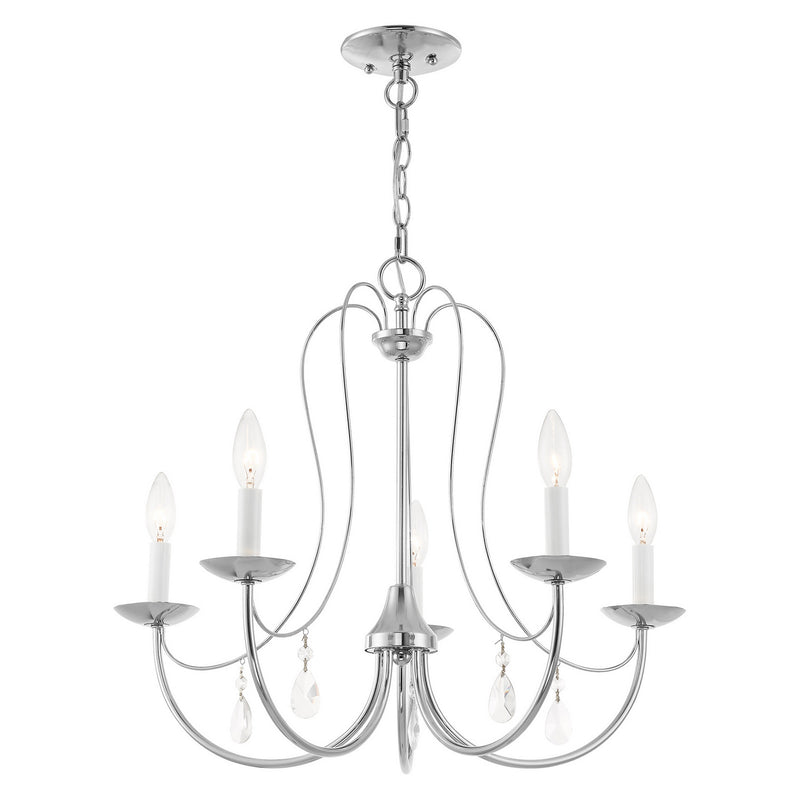 Livex Lighting 40865-05 Five Light Chandelier, Polished Chrome