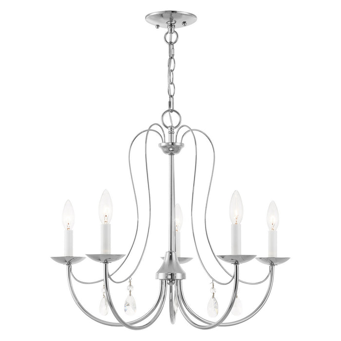 Livex Lighting 40865-05 Five Light Chandelier, Polished Chrome