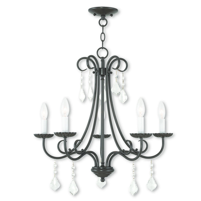 Livex Lighting 40875-92 Five Light Chandelier, English Bronze