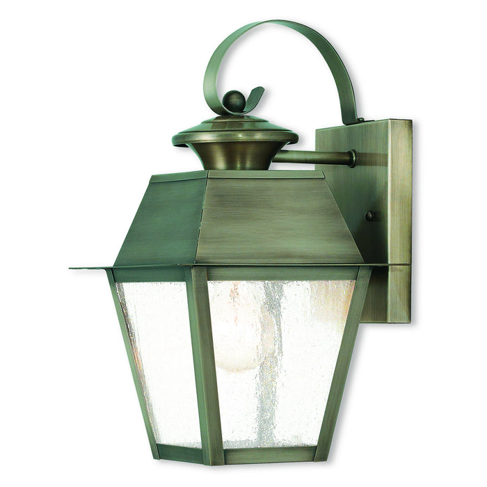 Livex Lighting 2162-29 One Light Outdoor Wall Lantern, Vintage Pewter