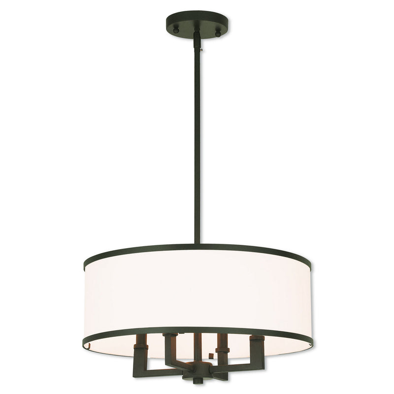 Livex Lighting 62615-07 Four Light Pendant, Bronze