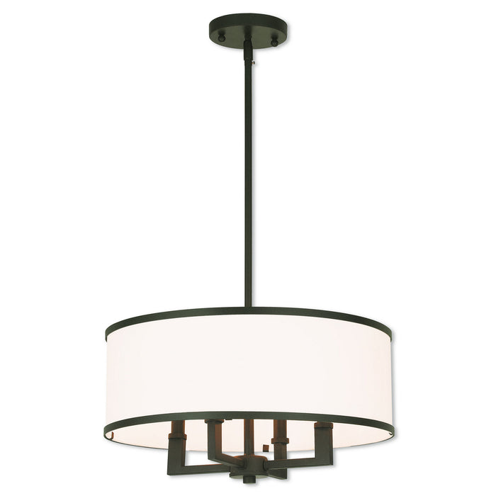 Livex Lighting 62615-07 Four Light Pendant, Bronze
