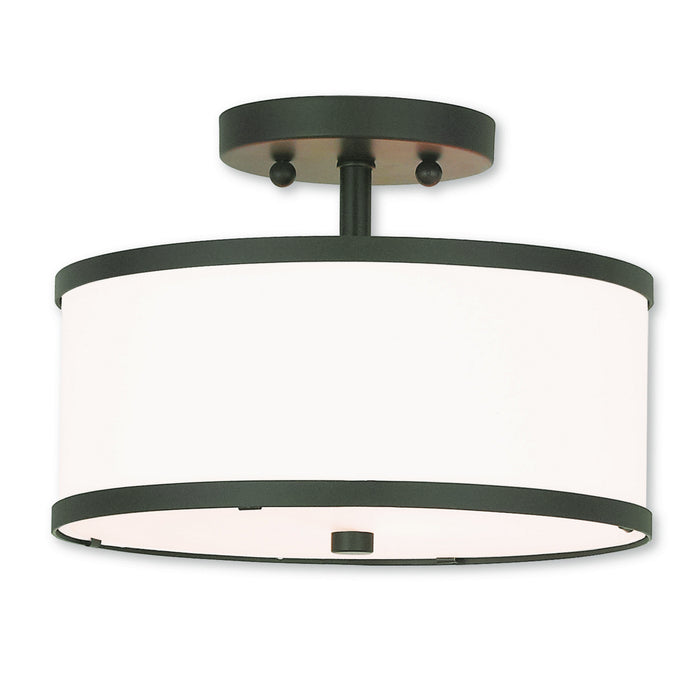 Livex Lighting 62626-07 Two Light Ceiling Mount, Bronze