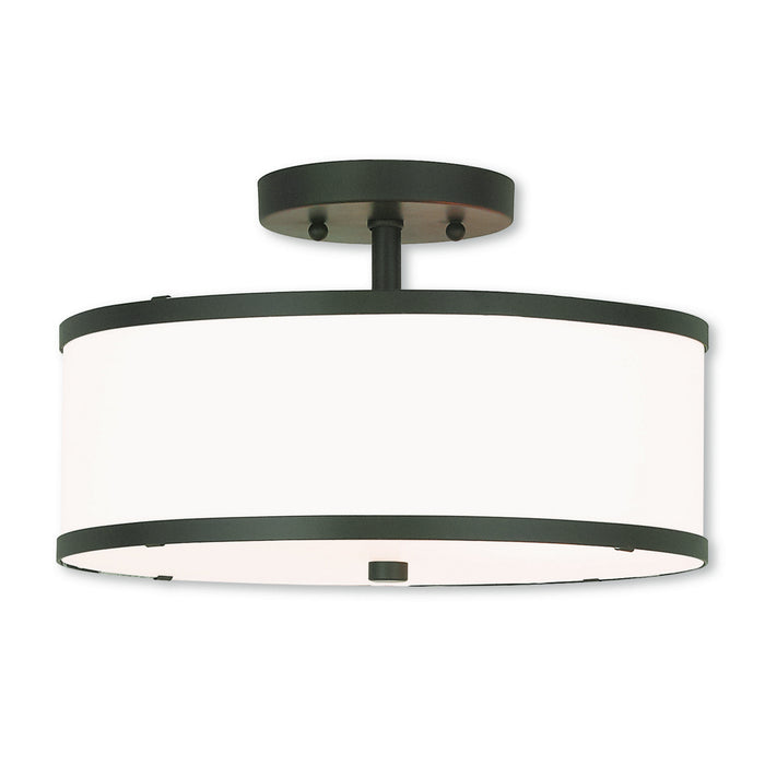 Livex Lighting 62627-07 Two Light Ceiling Mount, Bronze