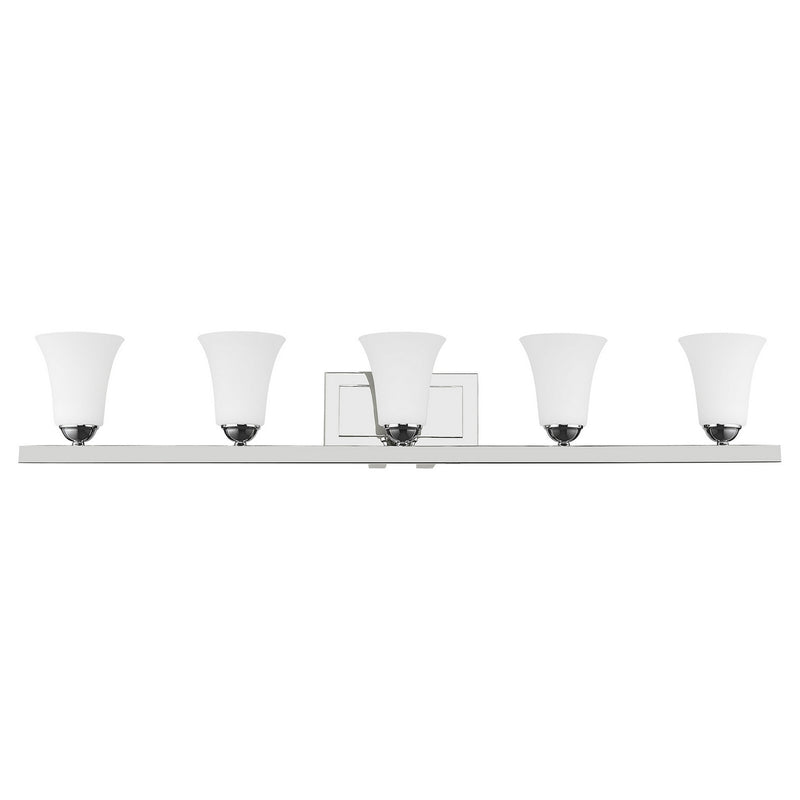 Livex Lighting 6485-05 Five Light Bath Vanity, Polished Chrome