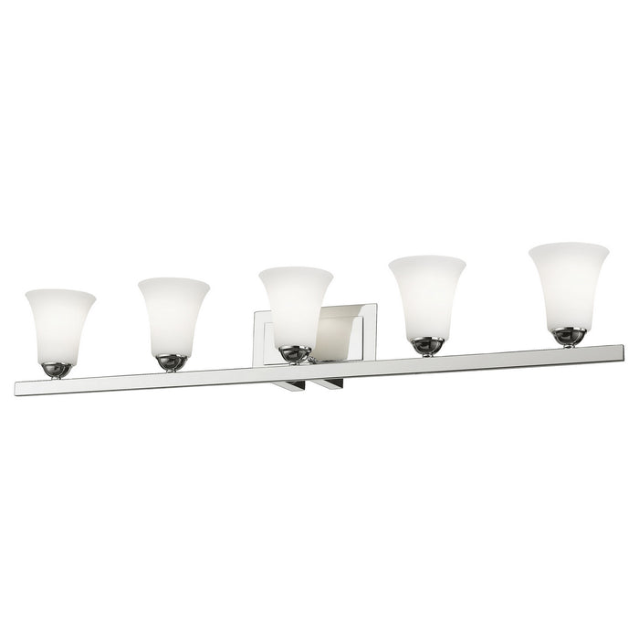 Livex Lighting 6485-05 Five Light Bath Vanity, Polished Chrome