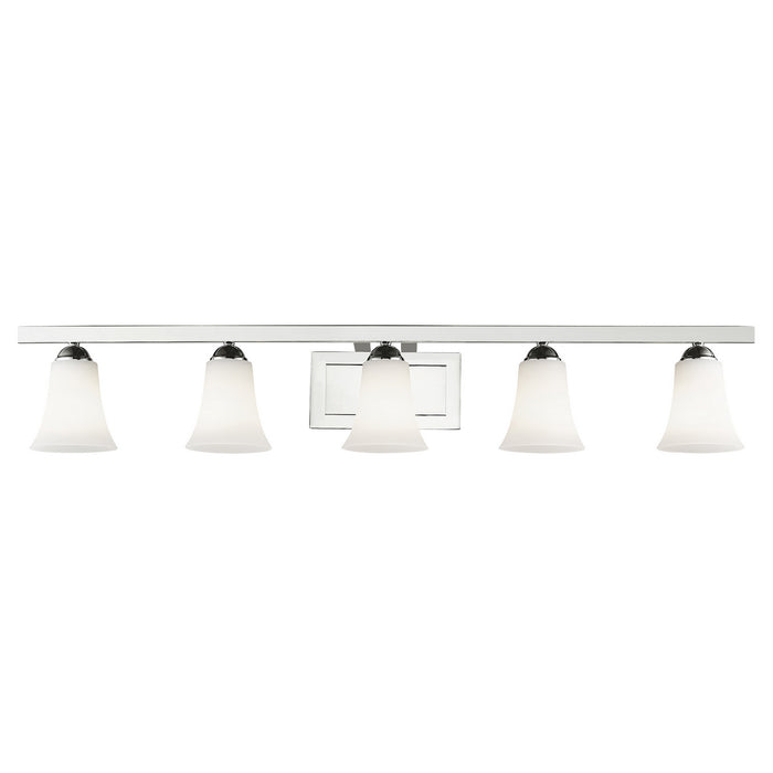 Livex Lighting 6485-05 Five Light Bath Vanity, Polished Chrome