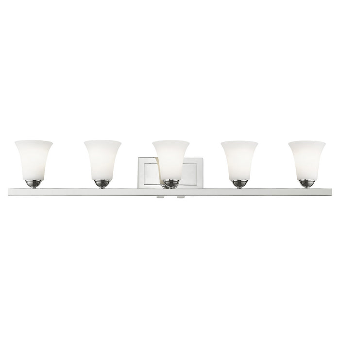 Livex Lighting 6485-05 Five Light Bath Vanity, Polished Chrome