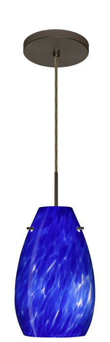 Besa 1JT-412686-LED-BR One Light Pendant, Bronze