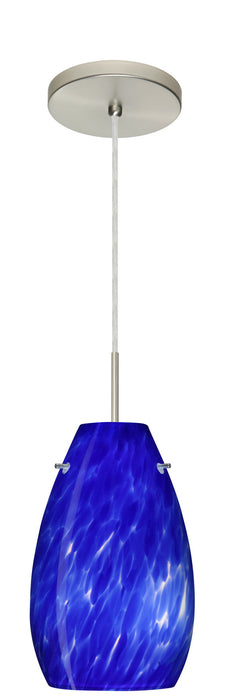 Besa 1JT-412686-LED-SN One Light Pendant, Satin Nickel